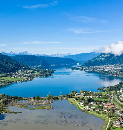 Ossiacher See und Bleistätter Moor aus der Vogelperspektive